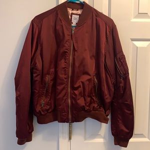 Gap Maroon Bomber jacket